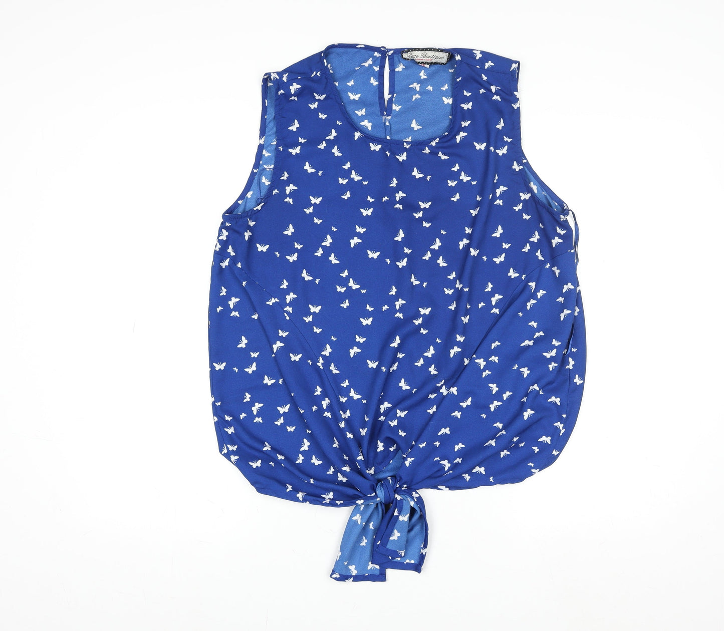 Womens UK Size 16 Paco Boutique Blue Basic Blouse