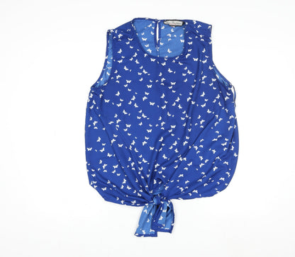 Womens UK Size 16 Paco Boutique Blue Basic Blouse