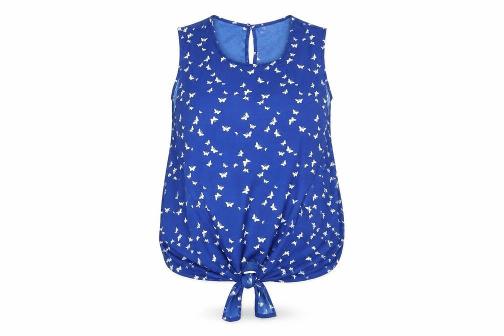 Womens UK Size 16 Paco Boutique Blue Basic Blouse