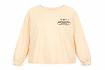 Womens UK Size L FRIENDS Beige Pullover Sweatshirt