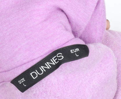Womens UK Size L Dunnes Pink Pullover Hoodie