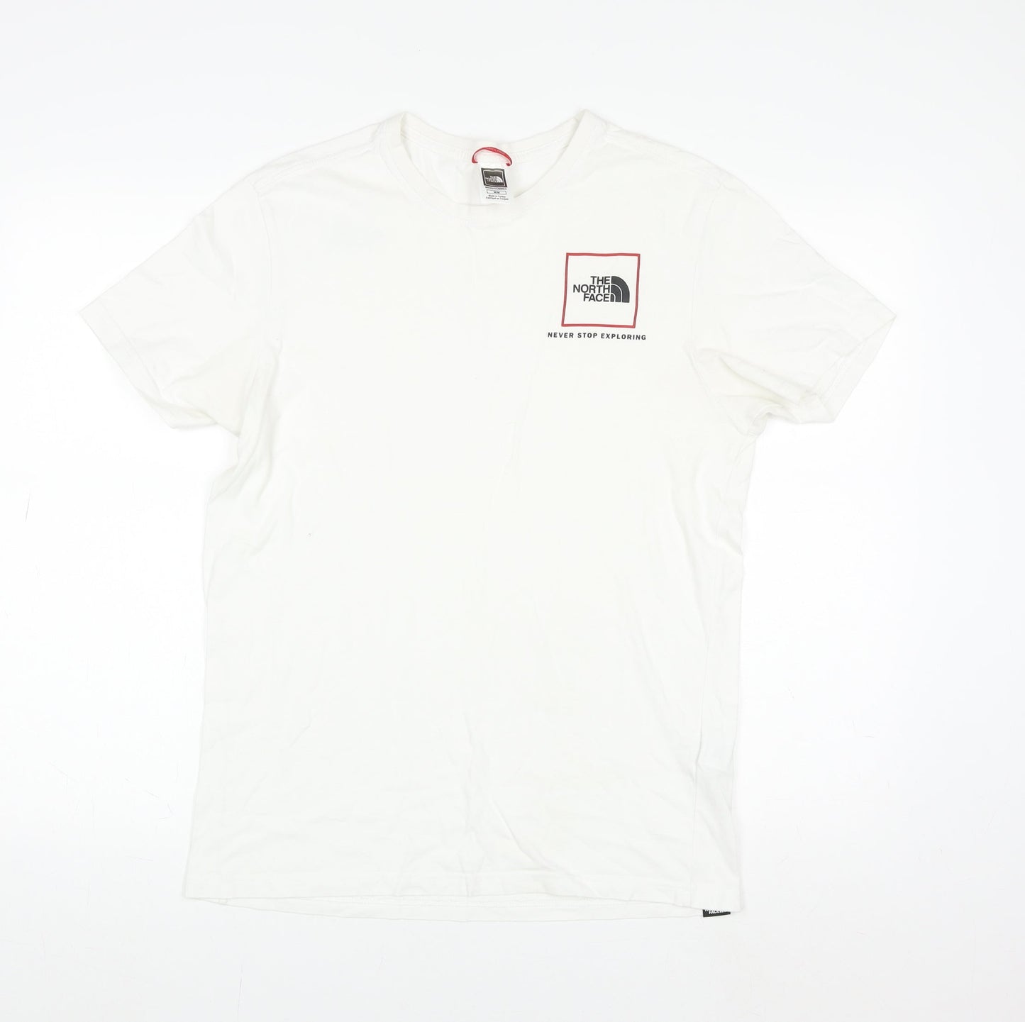 The North Face Mens White Cotton Crew Neck Short Sleeve T-Shirt M