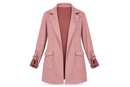 Womens UK Size S Bershka Pink Trench Coat