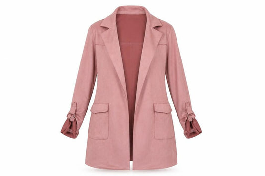 Womens UK Size S Bershka Pink Trench Coat