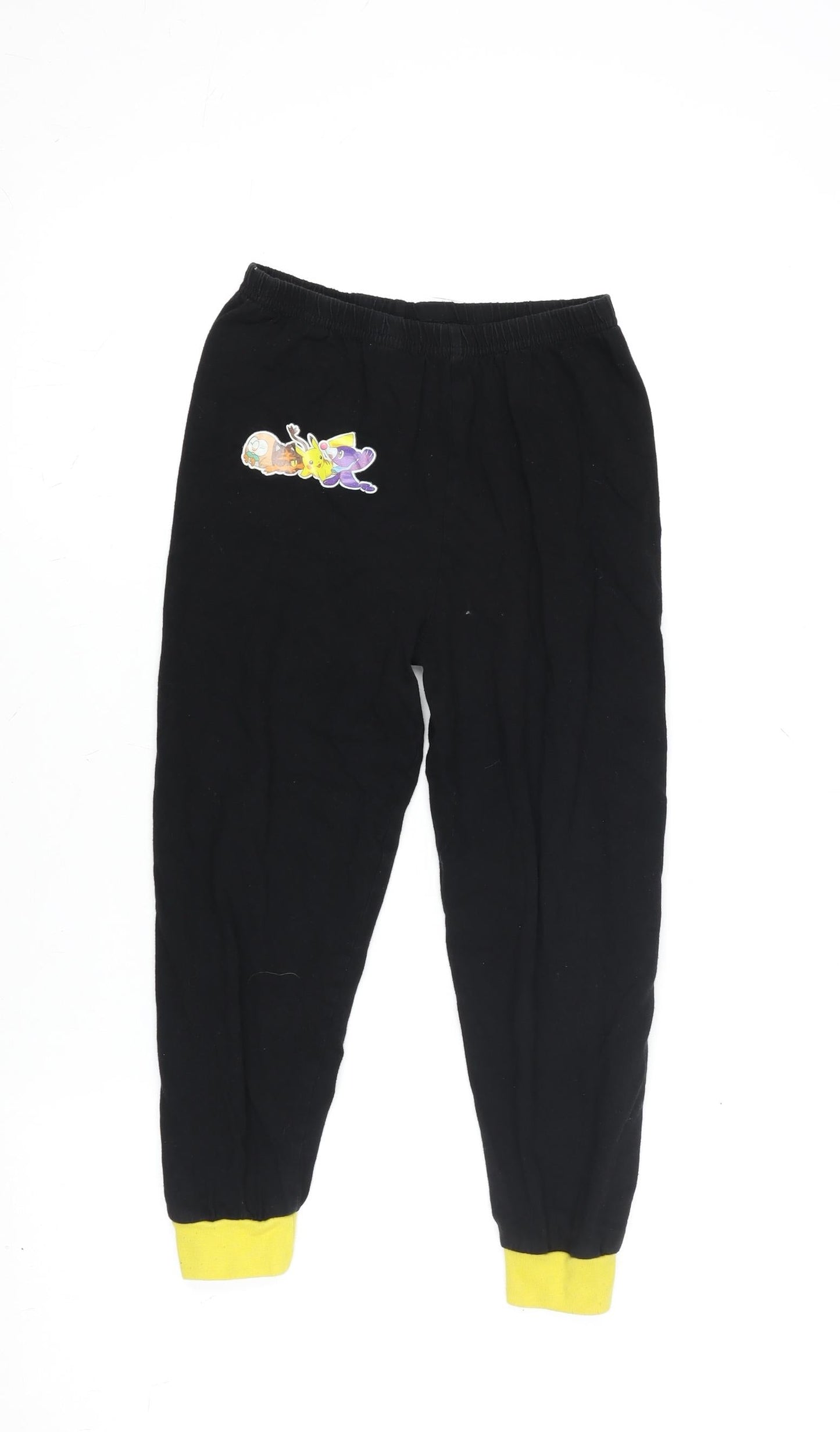 Boys UK Size 7-8 Years Character.com Regular Fit Jogger Black Trousers