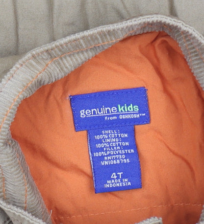 Boys UK Size 4 Years OshKosh Beige Basic Jacket
