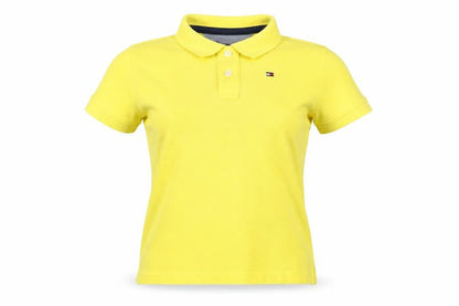 Teens UK Size 4 Tommy Hilfiger Yellow Basic Polo
