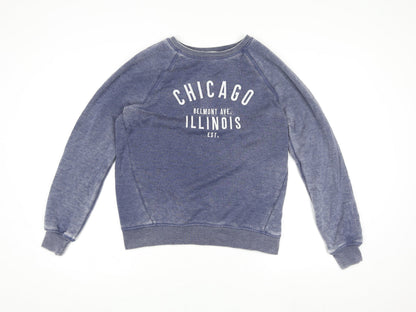 Womens UK Size S NEXT Blue Pullover Sweatshirt