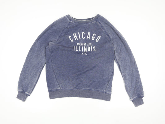 Womens UK Size S NEXT Blue Pullover Sweatshirt