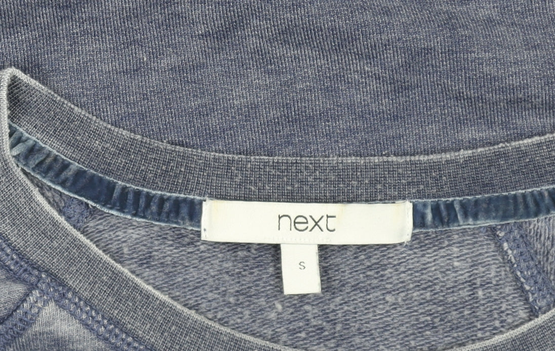 Womens UK Size S NEXT Blue Pullover Sweatshirt