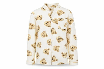 Marks and Spencer Girls Beige Teddy Bear Pyjama Set 13-14 Years Long Sleeve