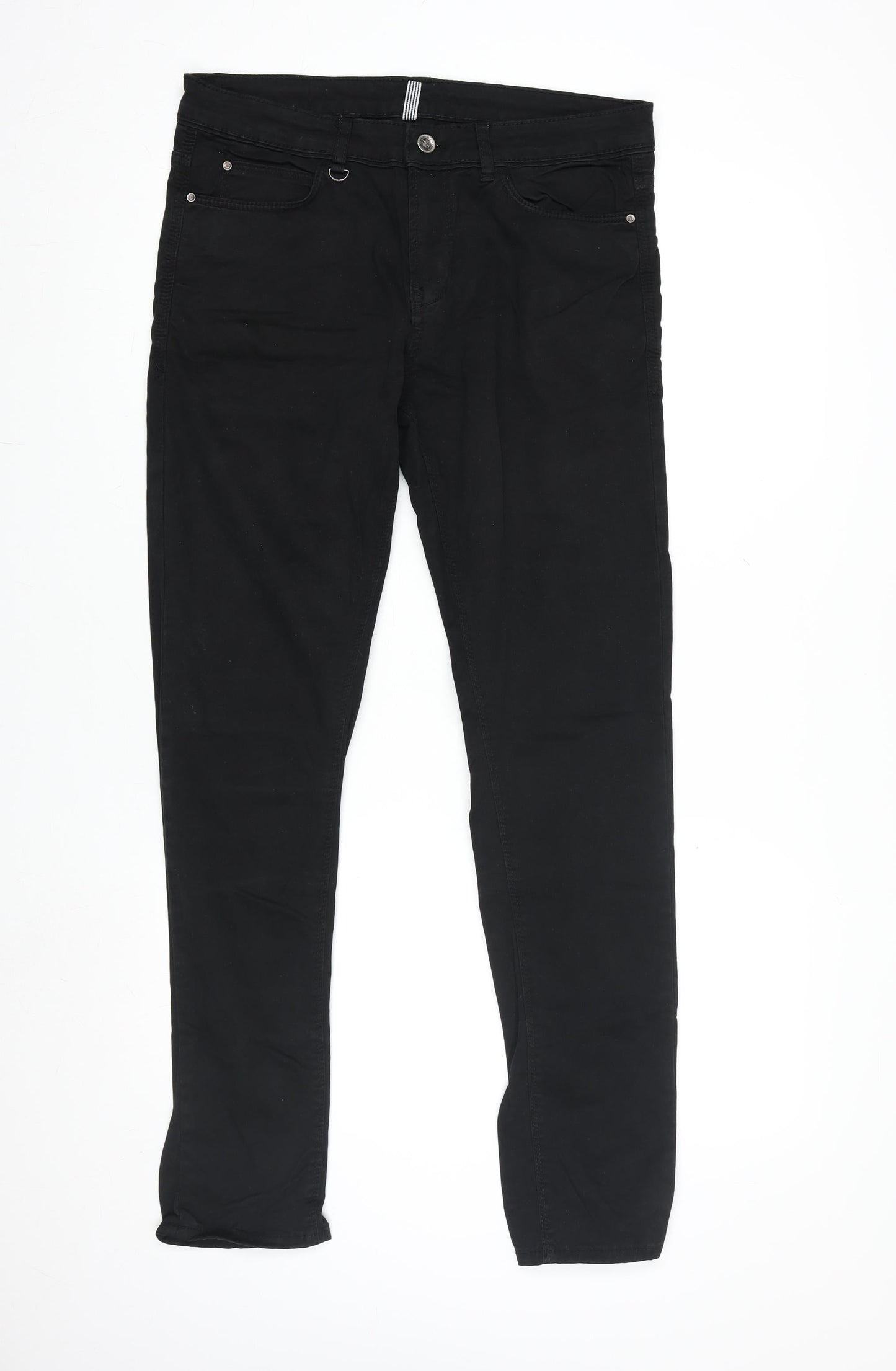 Mens UK Size M Zara Slim Fit Skinny Black Jeans