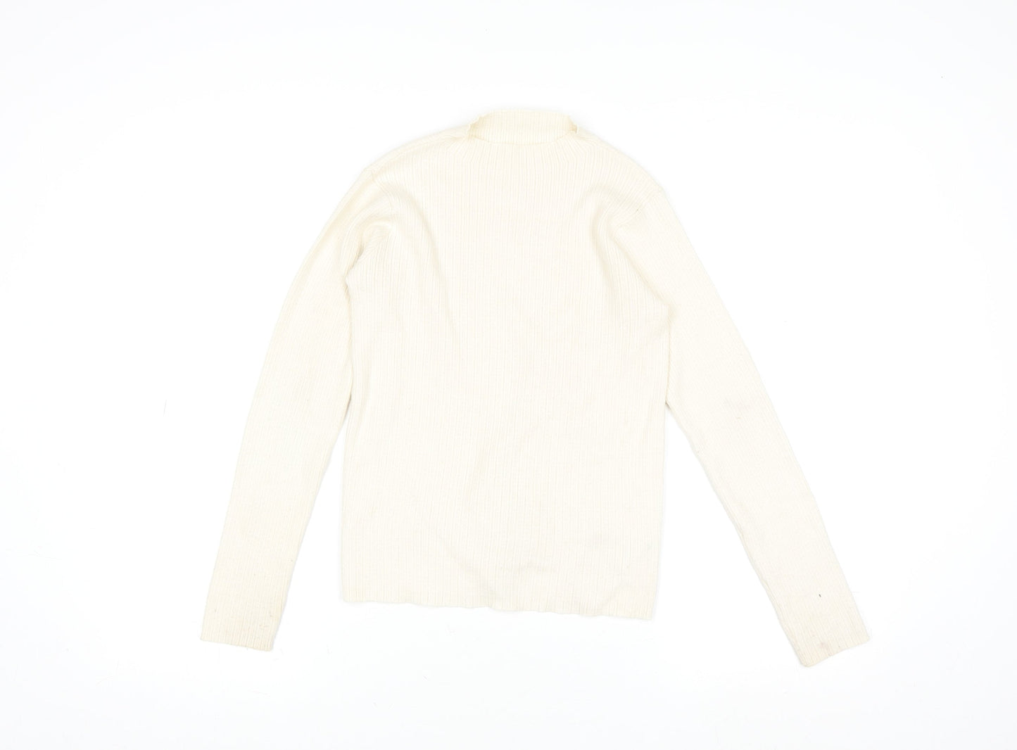 Womens UK Size XS Dunnes Stores Ivory Basic T-Shirt