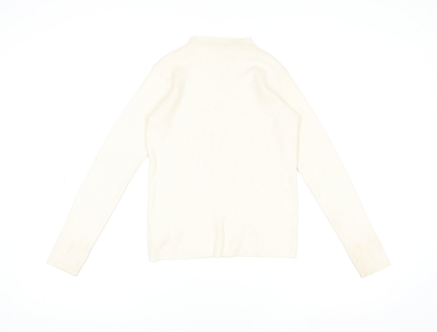 Womens UK Size XS Dunnes Stores Ivory Basic T-Shirt