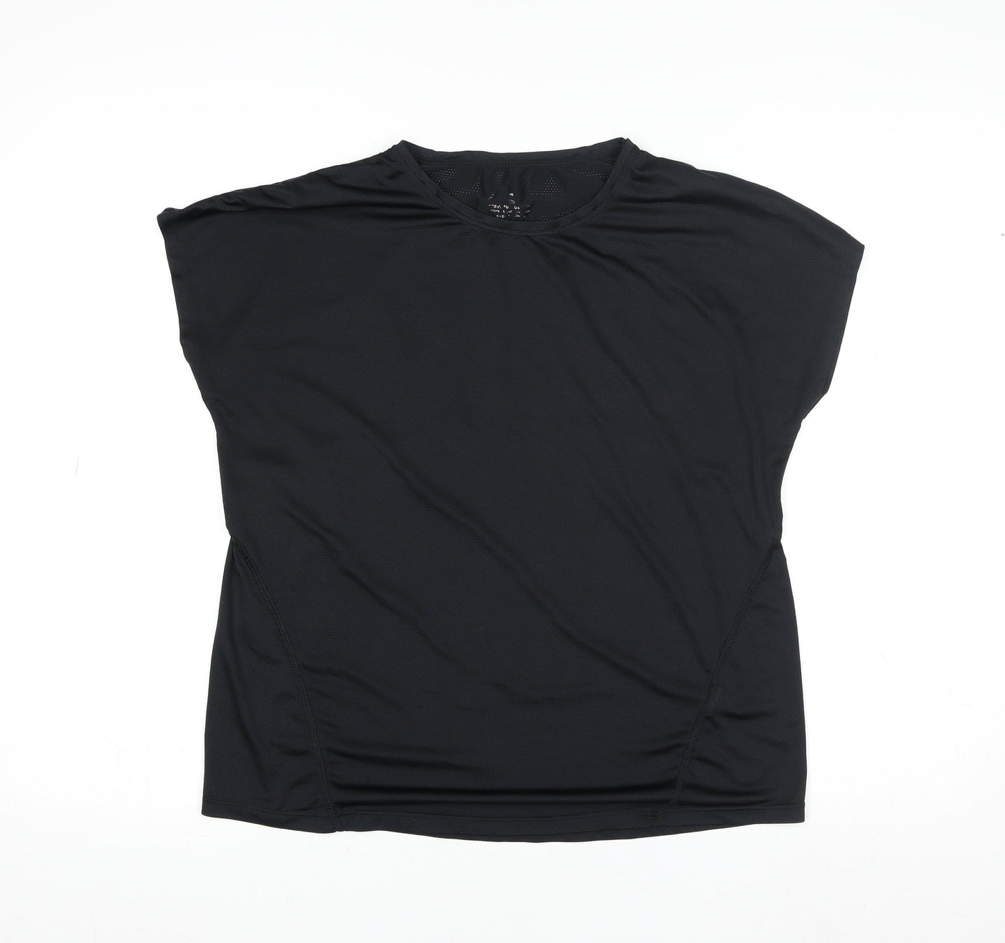 Workout Men’s Black Athletic Fit Gym T-Shirt Size S