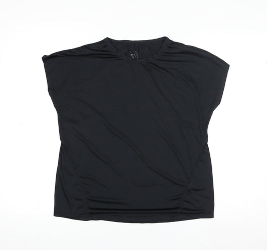 Workout Men’s Black Athletic Fit Gym T-Shirt Size S