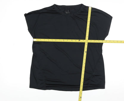 Workout Men’s Black Athletic Fit Gym T-Shirt Size S