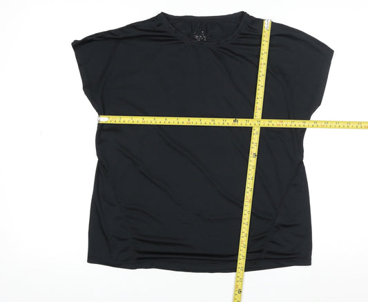 Workout Men’s Black Athletic Fit Gym T-Shirt Size S