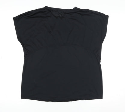 Workout Men’s Black Athletic Fit Gym T-Shirt Size S