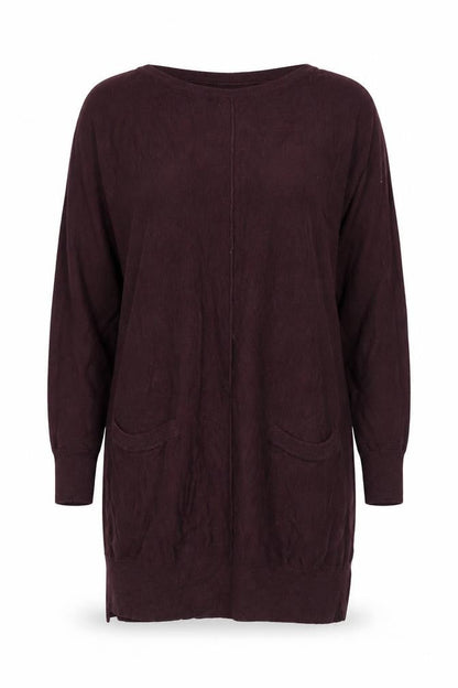 Womens UK Size 12 Dunnes Brown Tunic Blouse