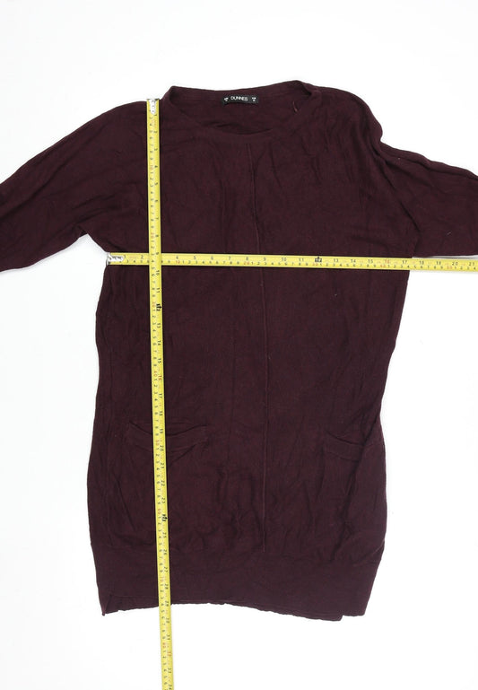 Womens UK Size 12 Dunnes Brown Tunic Blouse