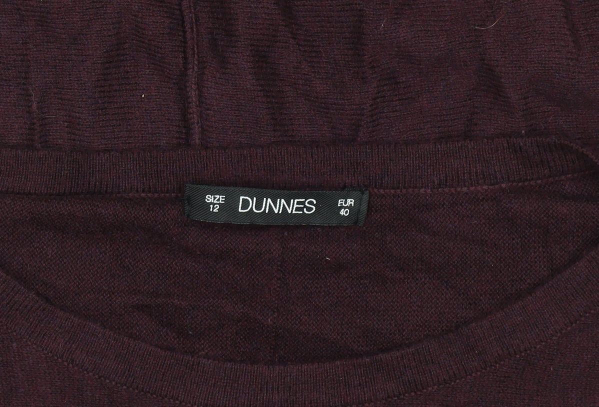 Womens UK Size 12 Dunnes Brown Tunic Blouse