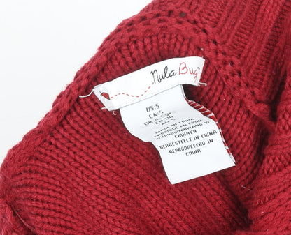 Womens UK Size S Nula Bug Red Cape Jumper
