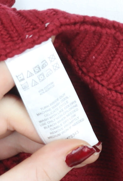 Womens UK Size S Nula Bug Red Cape Jumper