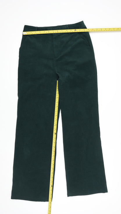Cider Unisex Green Corduroy Straight Leg Trousers Size S