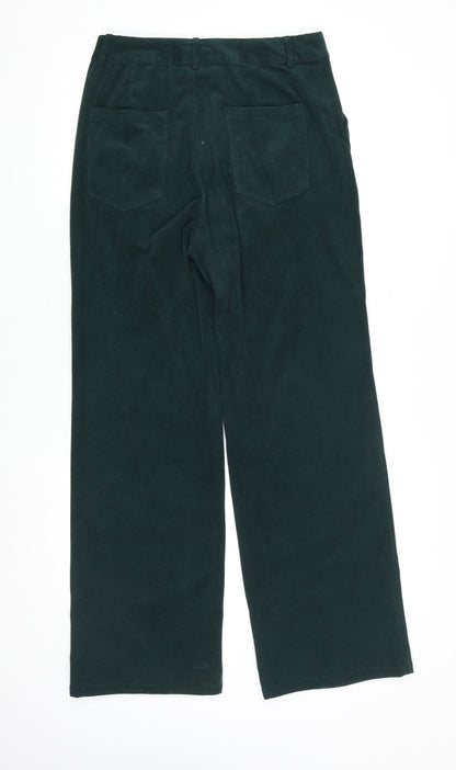 Cider Unisex Green Corduroy Straight Leg Trousers Size S