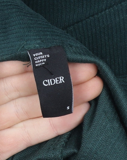 Cider Unisex Green Corduroy Straight Leg Trousers Size S