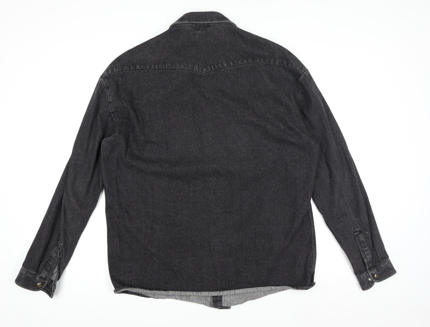 Womens UK Size XS COLLUSION Black Denim Jacket