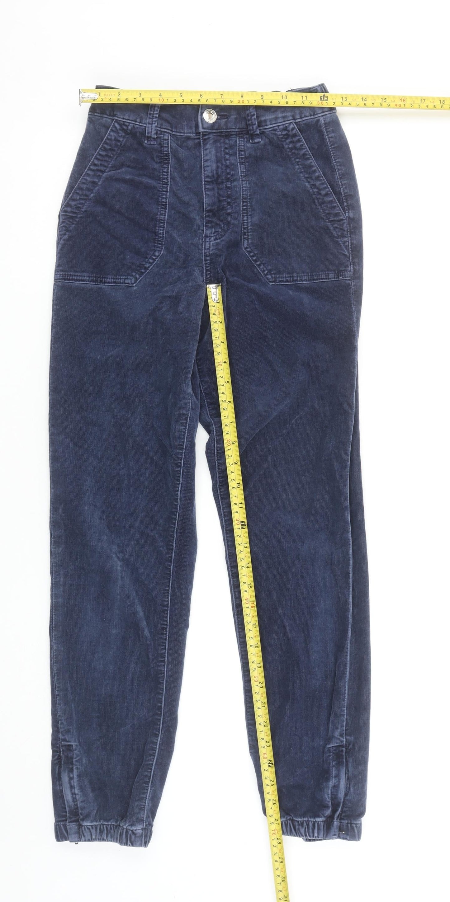 Womens UK Size 6 Marks and Spencer Regular Fit Jogger Blue Trousers