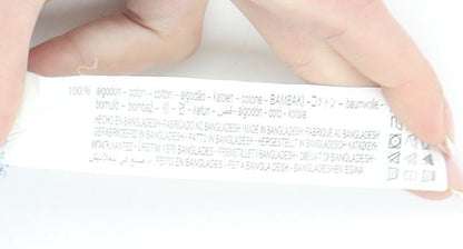 ZARA Womens Light Blue Paperbag Denim Shorts Size 8 High Waist