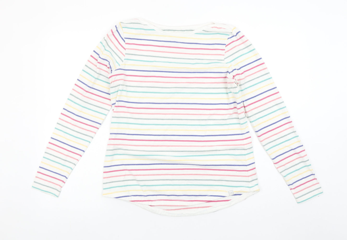 Womens UK Size 10 Fat Face Multicoloured Basic T-Shirt