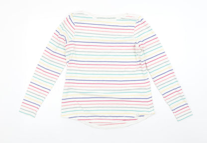Womens UK Size 10 Fat Face Multicoloured Basic T-Shirt