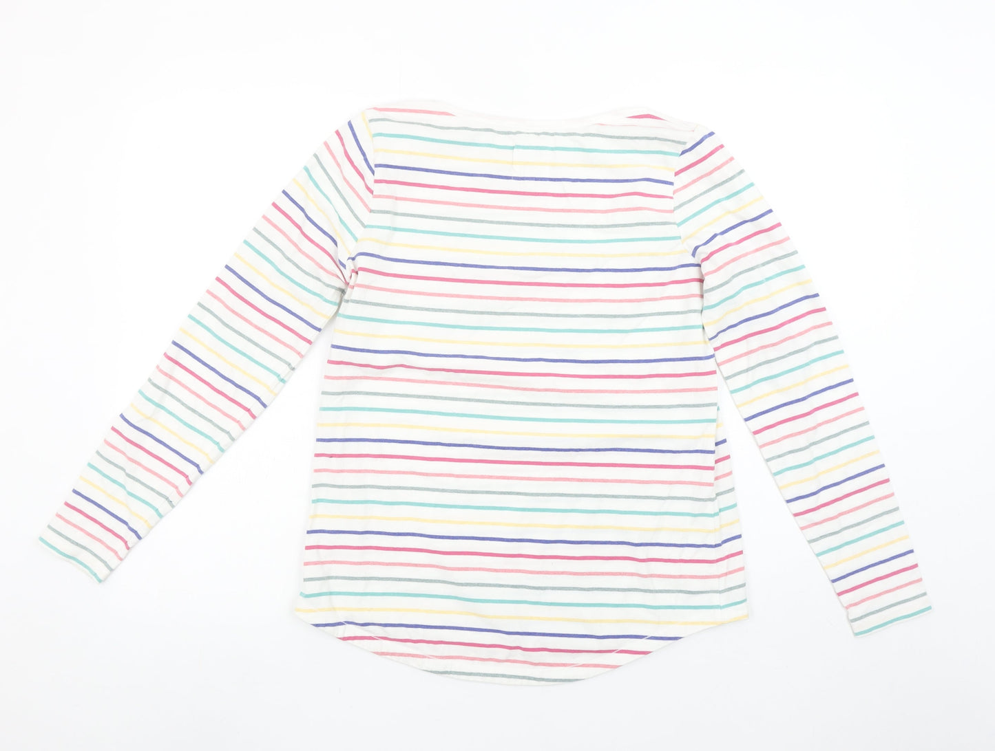 Womens UK Size 10 Fat Face Multicoloured Basic T-Shirt