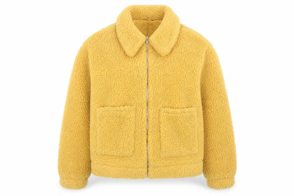 Womens UK Size M New Look Yellow Bomber Jacket
