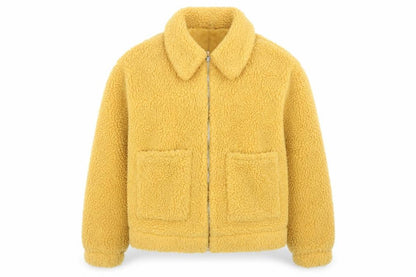 Womens UK Size M New Look Yellow Bomber Jacket