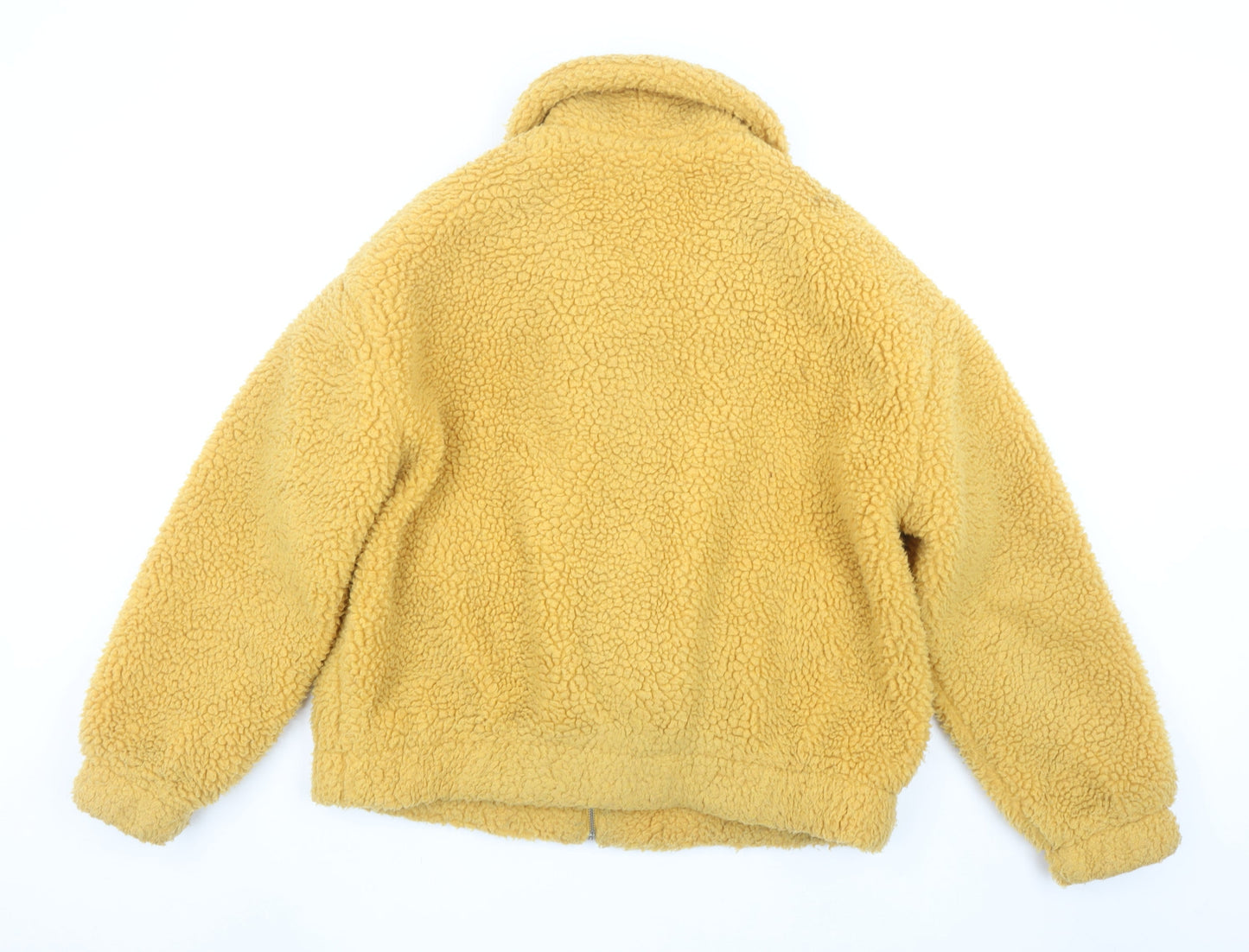 Womens UK Size M New Look Yellow Bomber Jacket