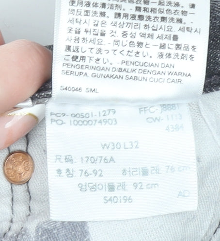 Levi's 501 Men's Grey Straight Leg Jeans W30 L32 Denim