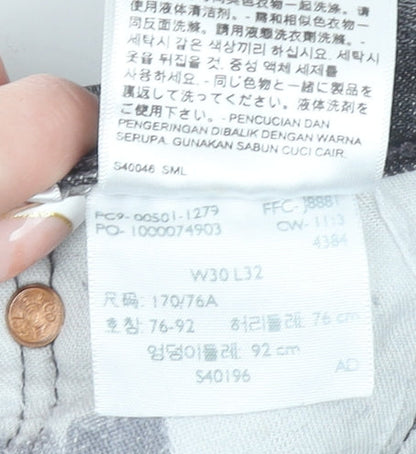 Levi's 501 Men's Grey Straight Leg Jeans W30 L32 Denim