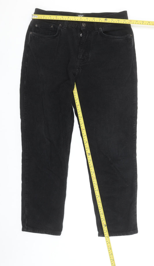 BDG Urban Outfitters Women's Black Corduroy Chino Trousers Size 12