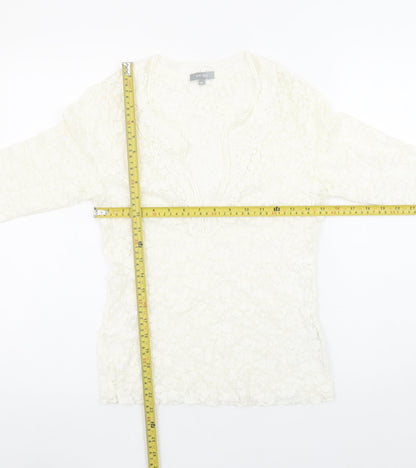 Womens UK Size 12 Marks and Spencer Ivory Tunic Blouse