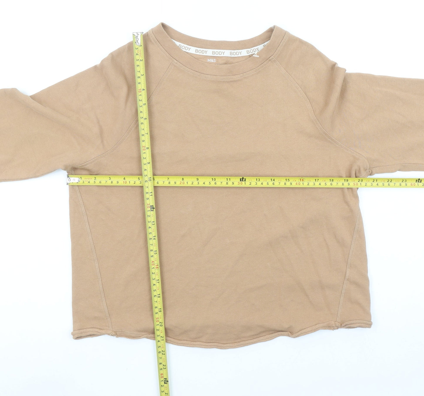 Womens UK Size 12 Marks and Spencer Beige Pullover Sweatshirt