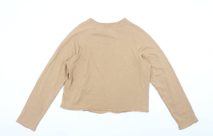Womens UK Size 12 Marks and Spencer Beige Pullover Sweatshirt