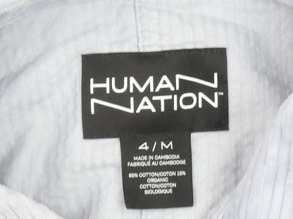 Human Nation Men's Blue Regular Fit Long Sleeve Button-Up Corduroy Shirt M