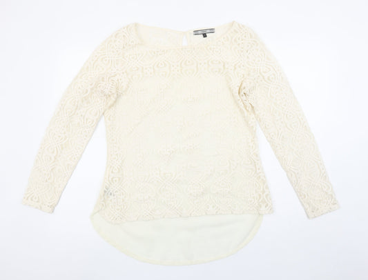 Womens UK Size 12 NEXT Ivory Tunic Blouse