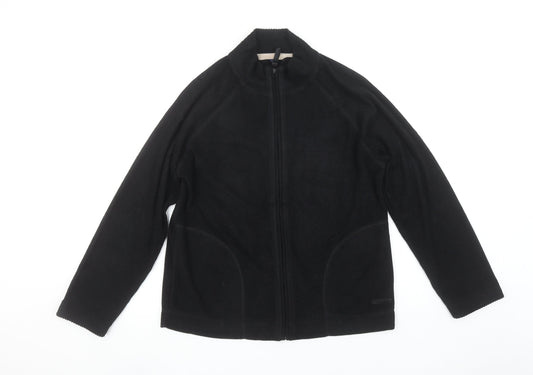 Dash Women's Black Fleece Full Zip Jacket Size 10