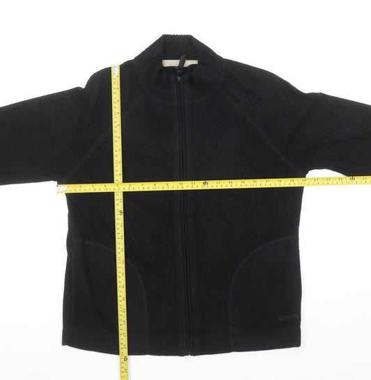 Dash Women's Black Fleece Full Zip Jacket Size 10